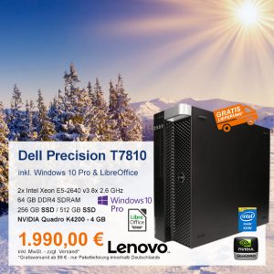 Top-Angebot: Dell Precision T7810 nur 1.990 €
