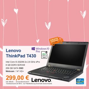 Top-Angebot: Lenovo ThinkPad T430 nur 299 €