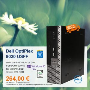 Top-Angebot: Dell OptiPlex 9020 USFF nur 264 €