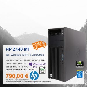 Top-Angebot: HP Z440 MT nur 790 €