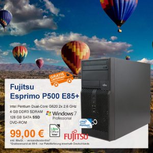Top-Angebot: Fujitsu Esprimo P500 E85+ nur 99 €