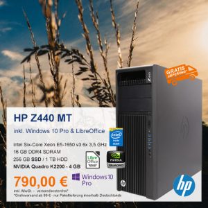 Top-Angebot: HP Z440 Mini Tower nur 790