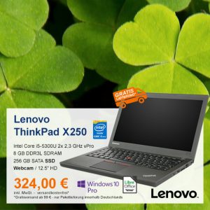 Top-Angebot: Lenovo ThinkPad X250 nur 324 €