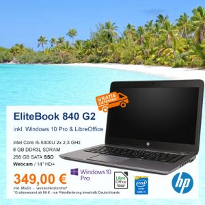Top-Angebot: HP EliteBook 840 G2 nur 349 €