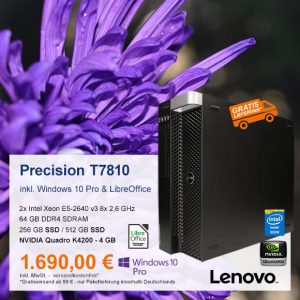 Top-Angebot: Dell Precision T7810 nur 1690 €