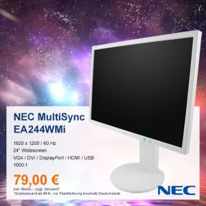 Top-Angebot: NEC MultiSync EA244WMi nur 79 €