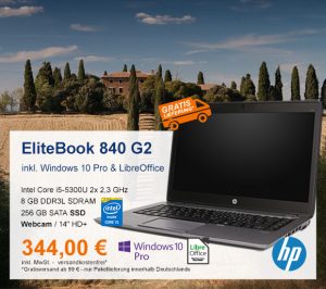 Top-Angebot: HP EliteBook 840 G2 nur 344 €