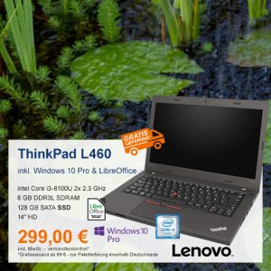 Top-Angebot: Lenovo ThinkPad L460 nur 299 €