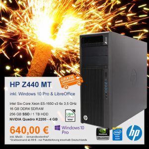 Top-Angebot: HP Z440 Workstation nur 640 €
