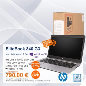 Top-Angebot: HP EliteBook 840 G3 nur 790 €
